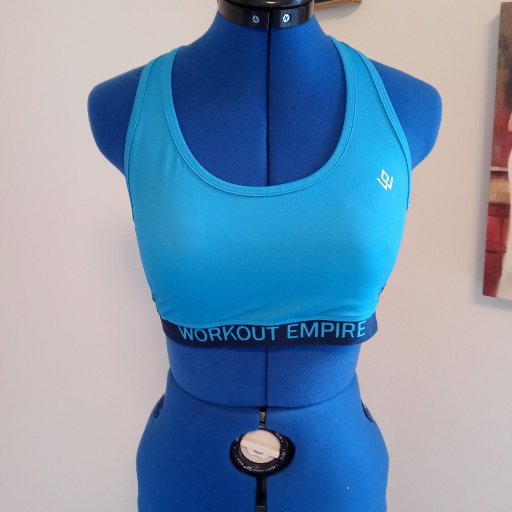 Workout Empire Sports Bra Blue sz L